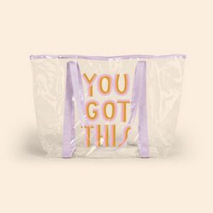 Clear Vinyl Weekender Tote