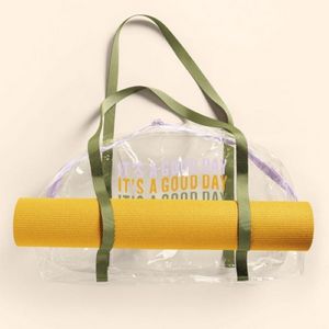 [5044-TV-YO-1C] Somewhere Yoga Tote - Clear Vinyl