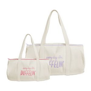 [5049-10-1C] Continued Darling Duffel (Natural Canvas) Large
