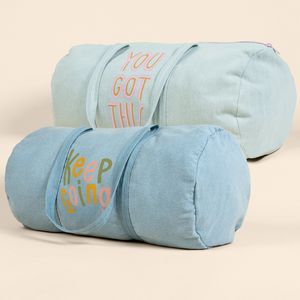 [5049-DN-1C] Large Denim Darling Duffel Bag