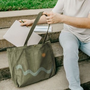 Open Laptop Tote - Corduroy