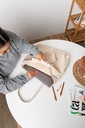 Open Laptop Tote - Natural Canvas