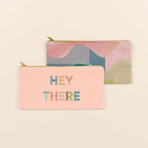 [5205-DC-4CP] All The Things Pouch - 4CP Pigment Dyed Canvas