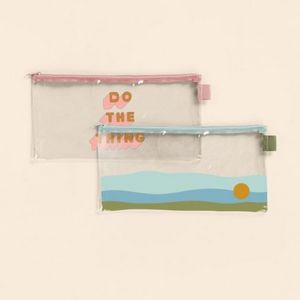 [5205-TV-1C] All The Things Pouch - Clear Vinyl
