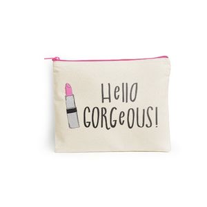 [5206-10-1C] Continued Dollface Pouch - Natural Canvas