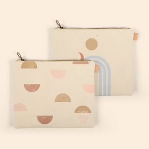 [5206-19-1C] Dollface Pouch - Heavyweight Canvas With Leather