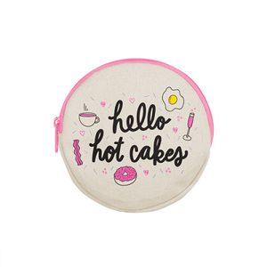 [5209-10-1C] Continued Pancake Pouch (Natural Canvas)
