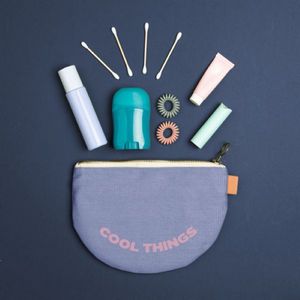 [5210-CL] Slice Pouch - Colored Canvas With Leather Tab