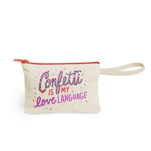 [5222-10-1C] Continued Penny Key Ring Pouch (Natural Canvas)