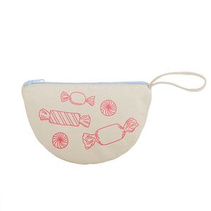 [5226-10-1C] Continued Wedge To Go Pouch (Natural Canvas)