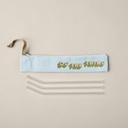 Denim Pouch For Reusable Straws