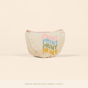 Wedge Pouch - Natural Canvas