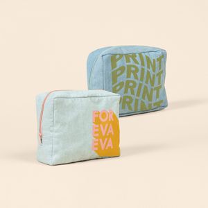 [5244-DN-1C] Digital Canvas Busy Bee Pouch