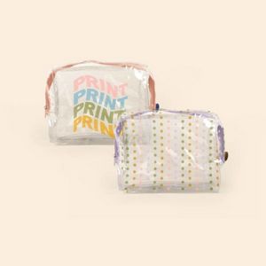 [5244-TV-1C] Clear Vinyl Busy Bee Pouch