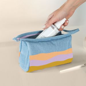 [5245-DN-1C] Denim Small Jetsetter Pouch