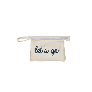 [5245-NAT] Continued Jetsetter Small Pouch (Natural Canvas)