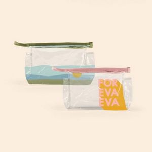 [5246-TV-1C] Clear Vinyl Jetsetter Medium Pouch