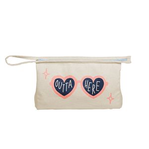 [5247-NAT] Continued Jetsetter Large Pouch (Natural Canvas)