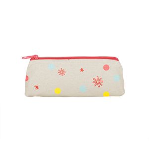 [5249-NAT] Continued Fiddlesticks Medium Pouch (Natural Canvas)