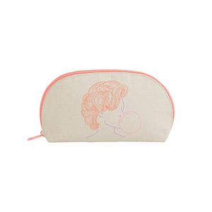 [5251-NAT] Continued Glam Clam Pouch (Natural Canvas)