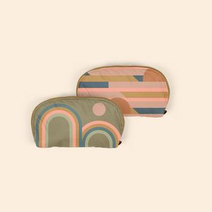 [5251-NT-4CP] Nylon Taslan Glam Clam Pouch
