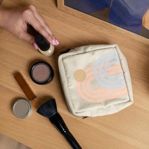 [5256-19] Mod Pouch Small - Heavyweight Canvas With Leather