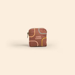 [5256-CL] Mod Pouch Small - Colored Canvas With Leather Tab