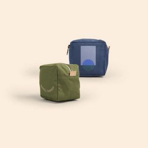 [5258-CL-1C] Mod Pouch Large - Colored Canvas With Leather Tab
