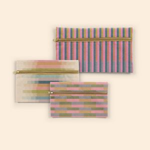 [5260-DC-4CP] Zip Front Pouches - 4cp Pigment Dyed Canvas