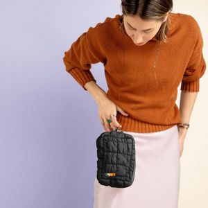 [5265-CD-EMB] Lil Biz Pouch - Cloud Quilted Material