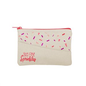 [5271-NAT] Continued Poptart Peek-a-boo Pouch (Natural Canvas)