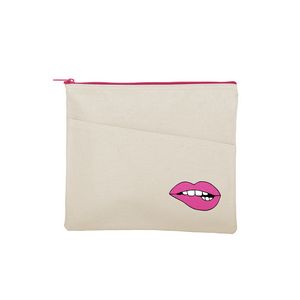[5272-NAT] Continued Dollface Peek-a-boo Pouch (Natural Canvas)