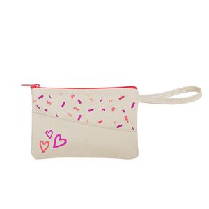 [5273-NAT] Continued Poptart Peek-a-boo Pouch (Natural Canvas)