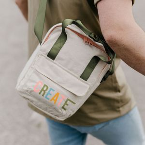 [5284-NAT] Mini Crossbody Backpack (Natural Canvas)