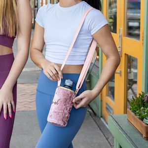 [5287-3V] Simple Hydration Sling Pouch (Velvet Neoprene)