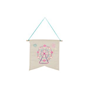 Continued Wallflower Medium Pennant (Natural Canvas)