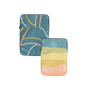 [5813-VL-4CP] 13 " Portrait Laptop Sleeve - Vegan Leather