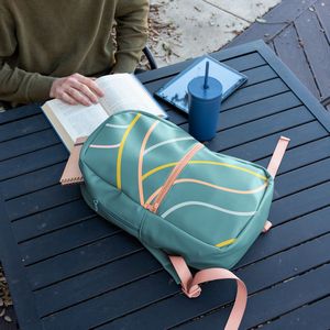 [5887-VL-4CP] Simple Backpack - Vegan Leather
