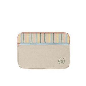 [5943-NAT] 13" Zippered Pocket Laptop Sleeve (Natural Canvas)