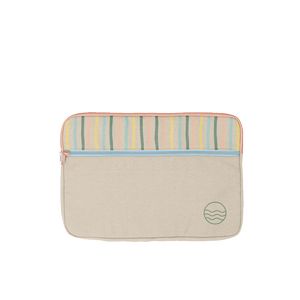 [5945-NAT] 15" Zippered Pocket Laptop Sleeve (Natural Canvas)