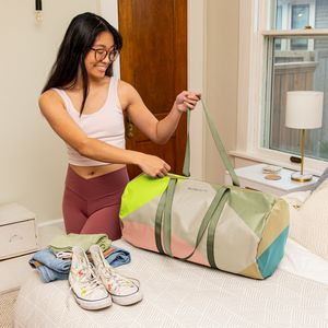 [7049-TR-4CP] Barrel Duffel - 4cp Tarpaulin - Large
