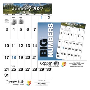 [841] HotLine® Products Big Numbers Appointment Calendar - Stapled