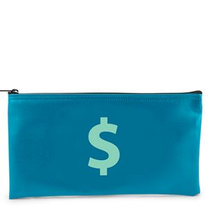 [9210-02-EV-1C] Horizontal Bank Bag EV (10.5"x5.5")