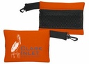 6 7/8"x4 7/8" Small Mesh Back Travel Bag w/Clip