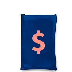 [9230-01-EV-1C] Expanded Vinyl Vertical Bank Bag