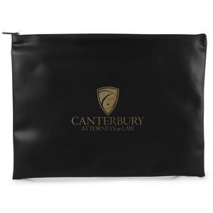 [9230-01-LN-1C] 13"x10" Expanded Vinyl Memorial Bag w/Zipper