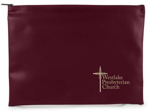 16"x12" Expanded Vinyl Memorial Bag w/Zipper