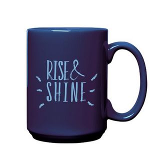 [9517-DIRECT-1C] 15 Oz. Cobalt Blue Ceramic El Grande Mug