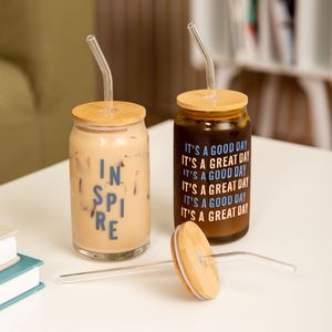 [9602-LID-DIRECT-1C] Can Glass With Lid And Straw