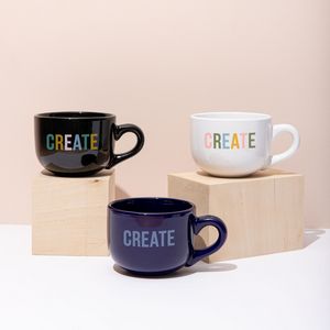 [9740-DECAL-1D] Latte Ceramic Mug 16 Oz.